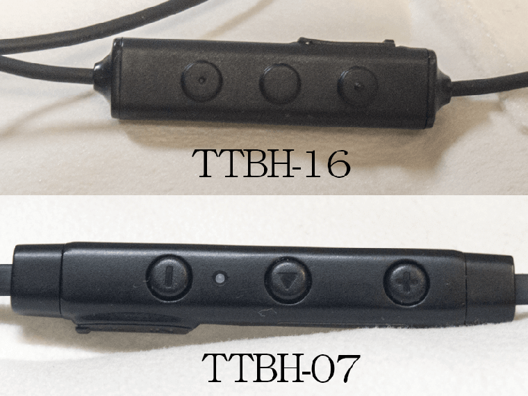 TT-BH-07 TT-BH-16 リモコン比較
