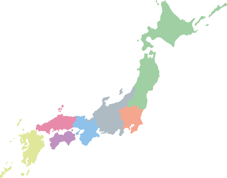 日本地図 地方区分