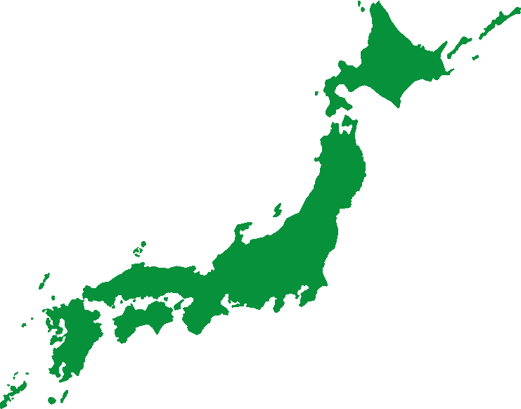 日本地図 緑